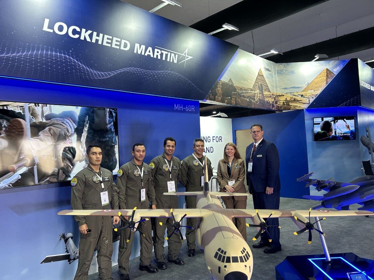 Lockheed Martin teammates welcomed an Egyptian Air Force C-130H crew to the Super Hercules fleet during the Egypt International Airshow.