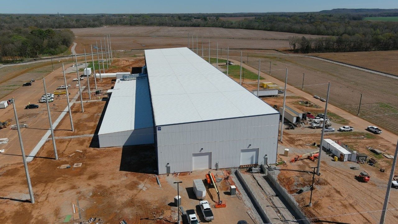 Missile Assembly Building 5 under construction on Lockheed Martin's Courtland campus.