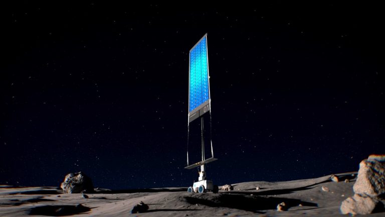 Powering the Moon: Vertical Solar Arrays Charge the Way